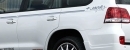 Накладки на задний бампер Aura Toyota LC 200